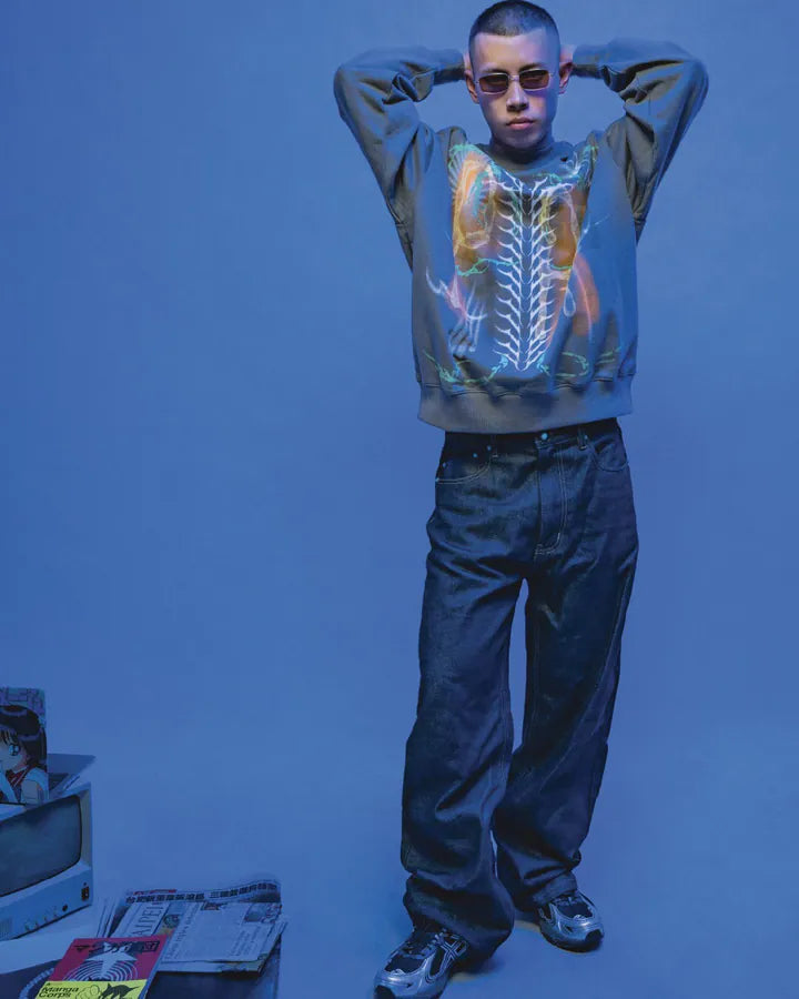 PARALLAX 25FW 002 Skeleton Sweatshirt