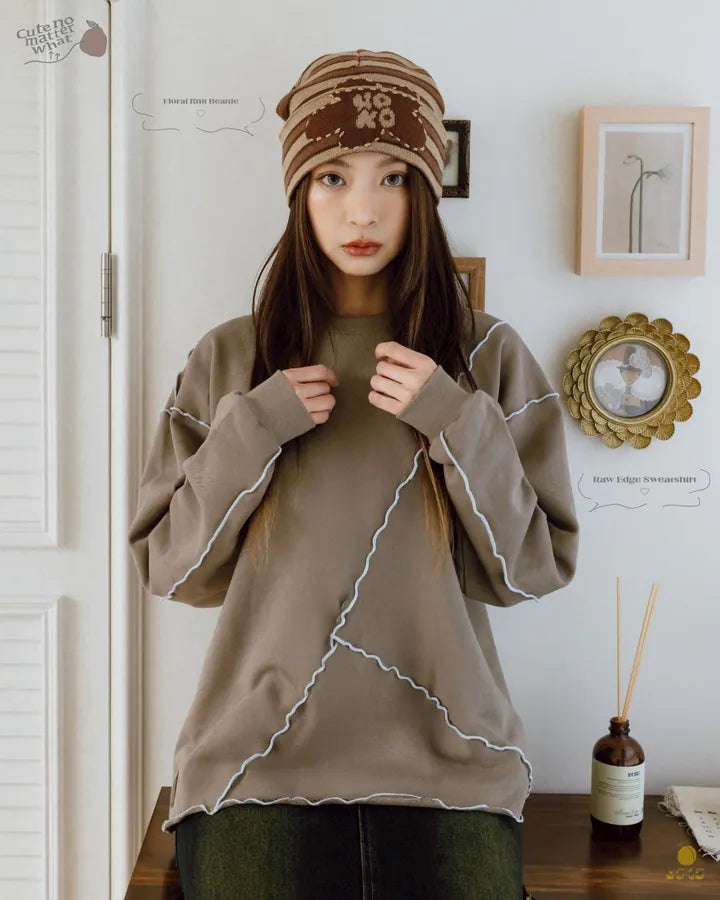 YOKO Raw Edge Sweatshirt