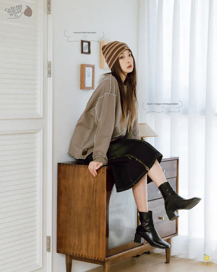 YOKO Raw Edge Sweatshirt