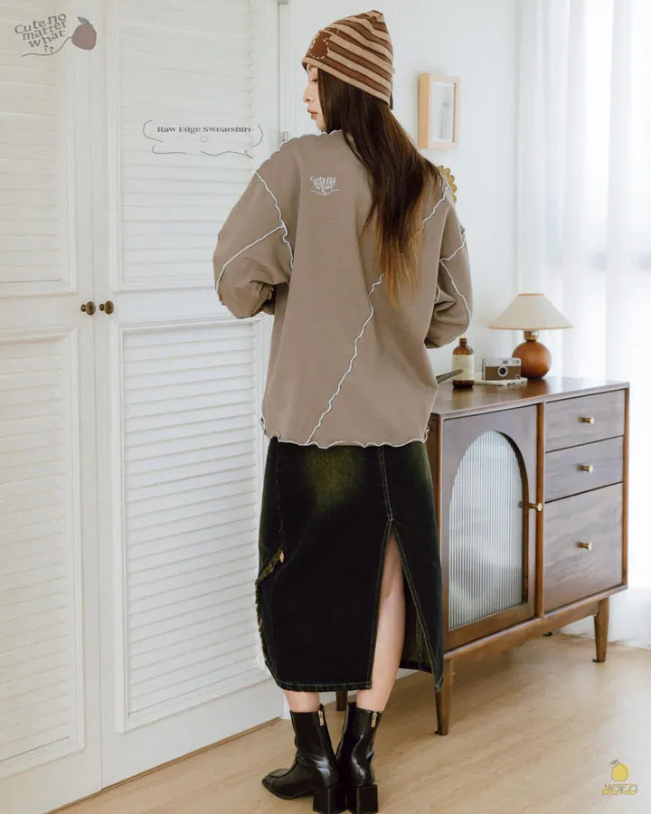 YOKO Raw Edge Sweatshirt