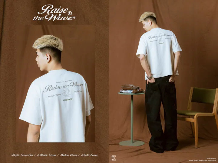 COWAVE® 2025 Fall & Winter Wash Slogan Font Tee