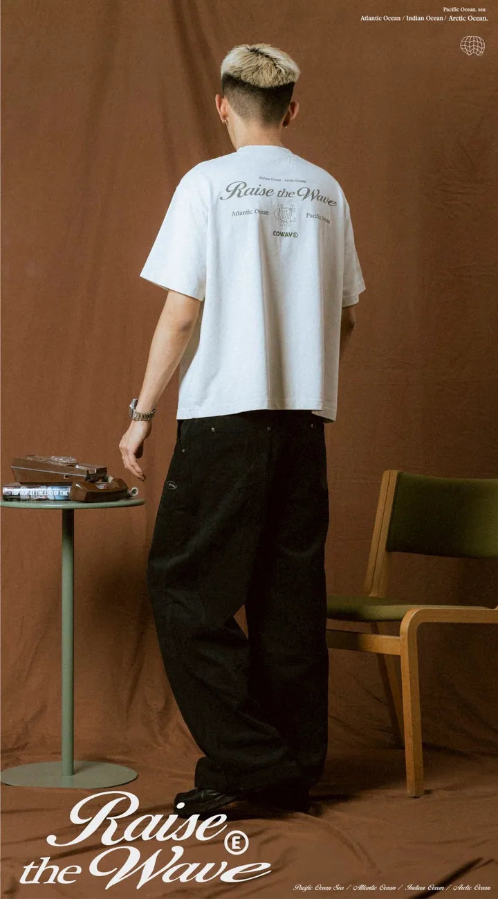 COWAVE® 2025 Fall & Winter Wash Slogan Font Tee