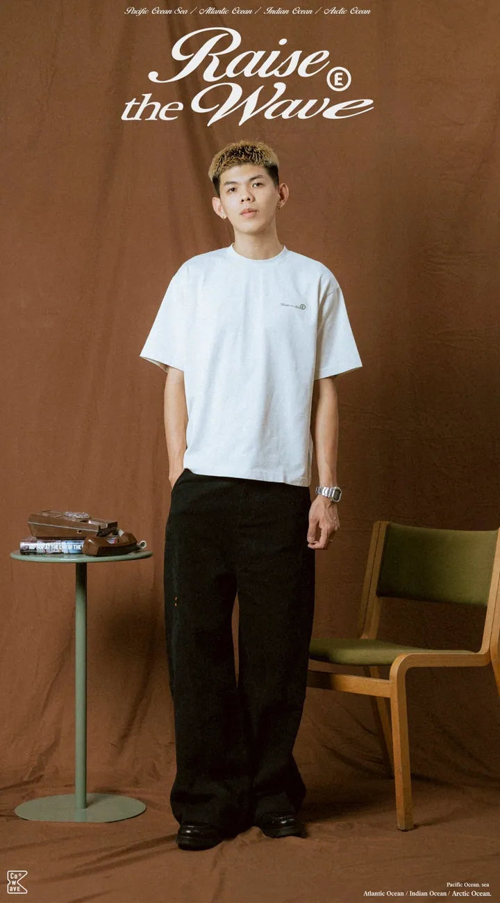 COWAVE® 2025 Fall & Winter Wash Slogan Font Tee