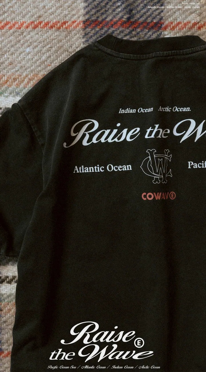 COWAVE® 2025 Fall & Winter Wash Slogan Font Tee