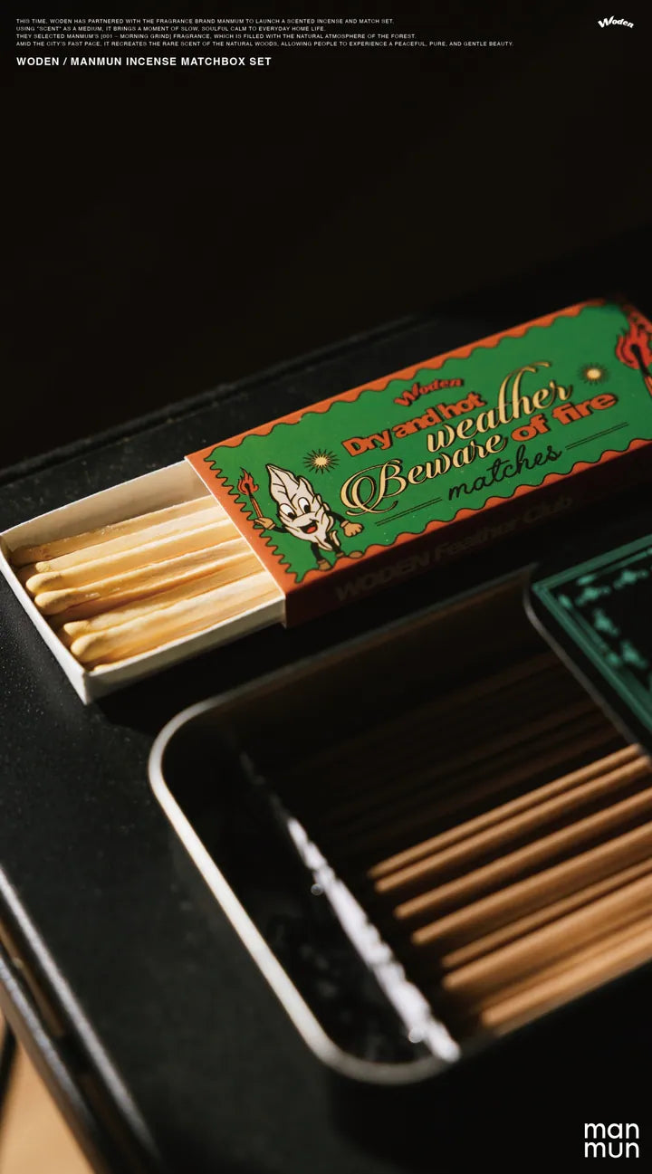 WODEN / manmun Incense Matchbox Set