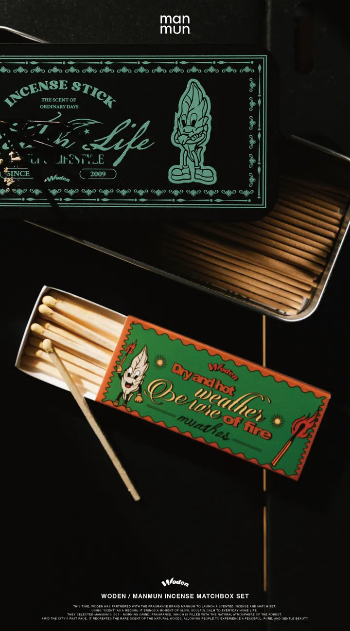 WODEN / manmun Incense Matchbox Set