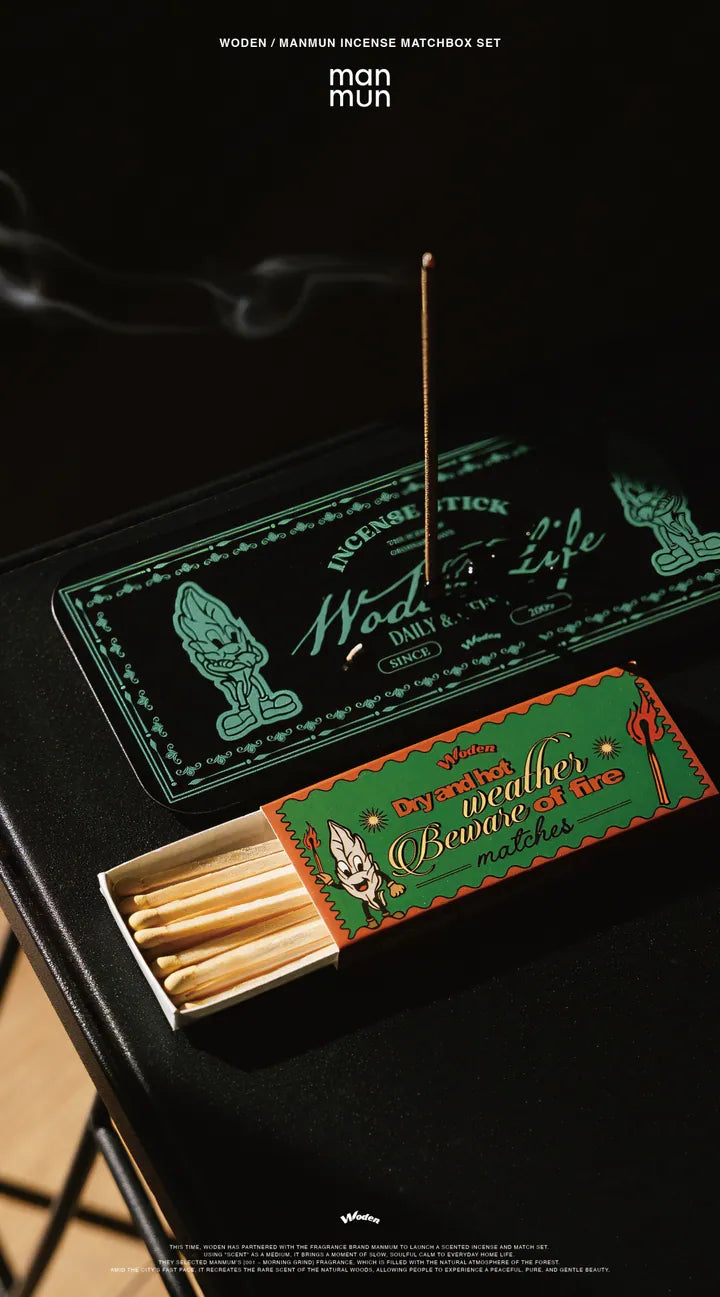 WODEN / manmun Incense Matchbox Set