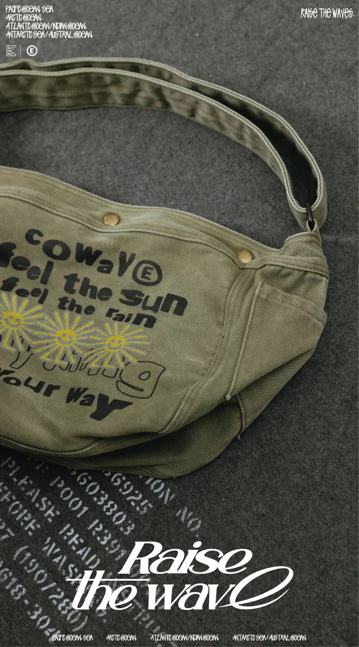 Cowave 2024 Spring & Summer Wash Newsboy Bag