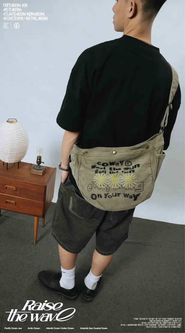 Cowave 2024 Spring & Summer Wash Newsboy Bag