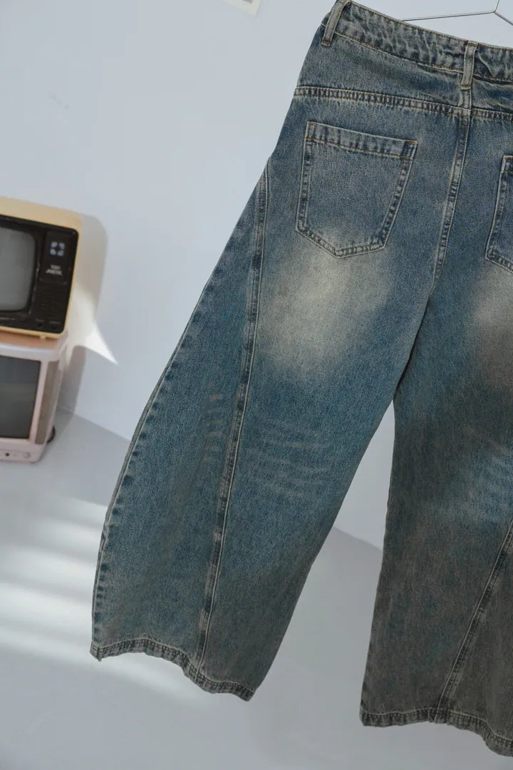 YOKO 25FW 素面彎刀褲