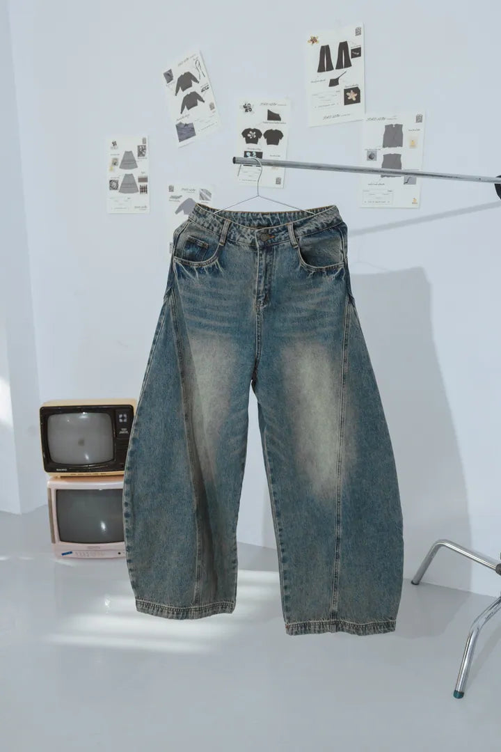 YOKO 25FW 素面彎刀褲