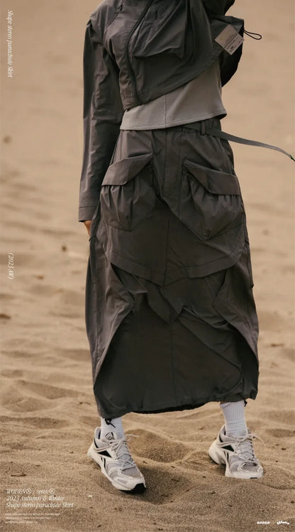 WODEN® / sense® 2023 Autumn & Winter 054 shape stereo parachute skirt