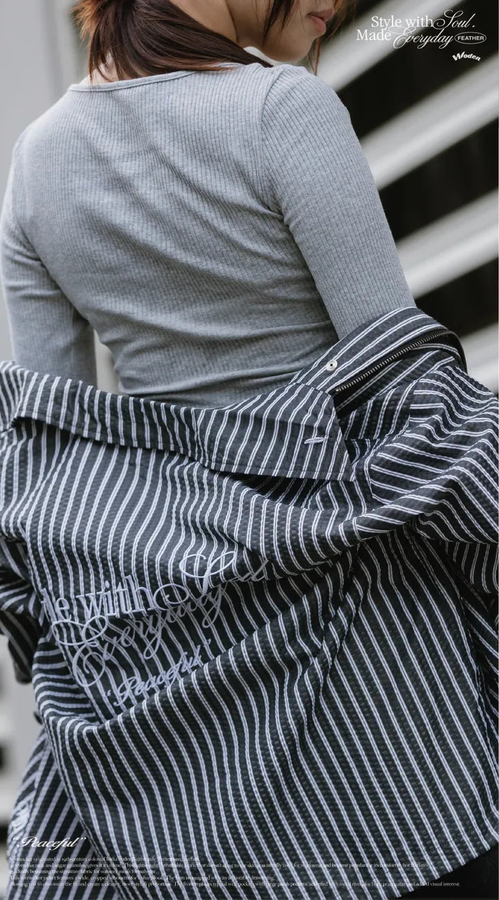 WODEN 2025 Fall & Winter 006 Seersucker Jacket