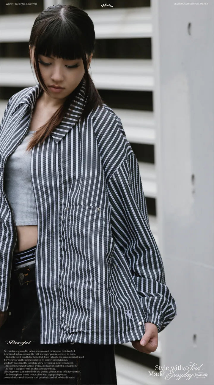 WODEN 2025 Fall & Winter 006 Seersucker Jacket