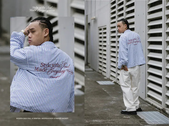 WODEN 2025 Fall & Winter 006 Seersucker Jacket