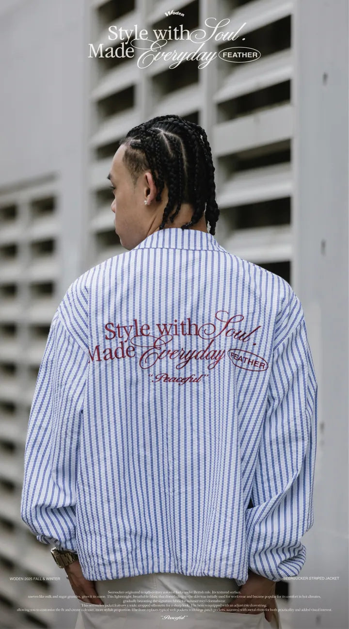 WODEN 2025 Fall & Winter 006 Seersucker Jacket