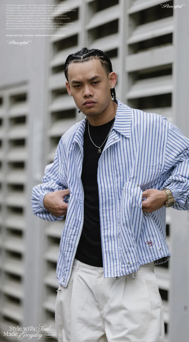 WODEN 2025 Fall & Winter 006 Seersucker Jacket