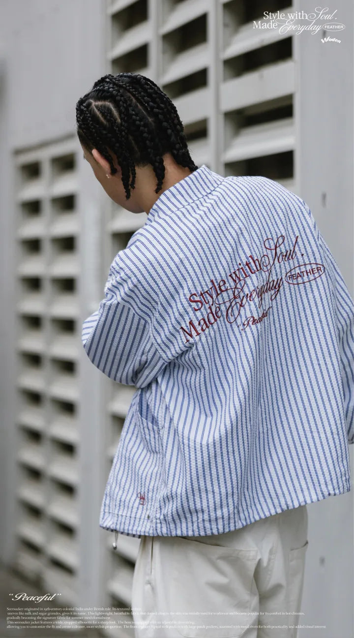 WODEN 2025 Fall & Winter 006 Seersucker Jacket