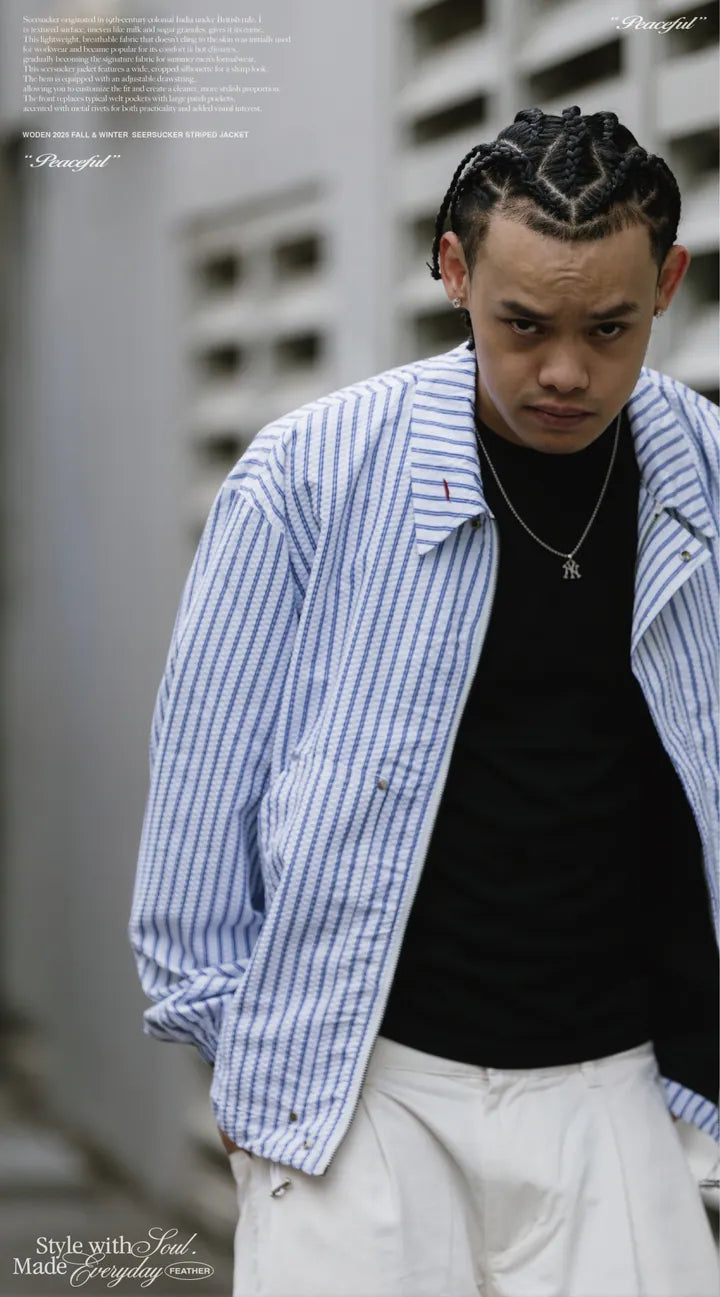 WODEN 2025 Fall & Winter 006 Seersucker Jacket