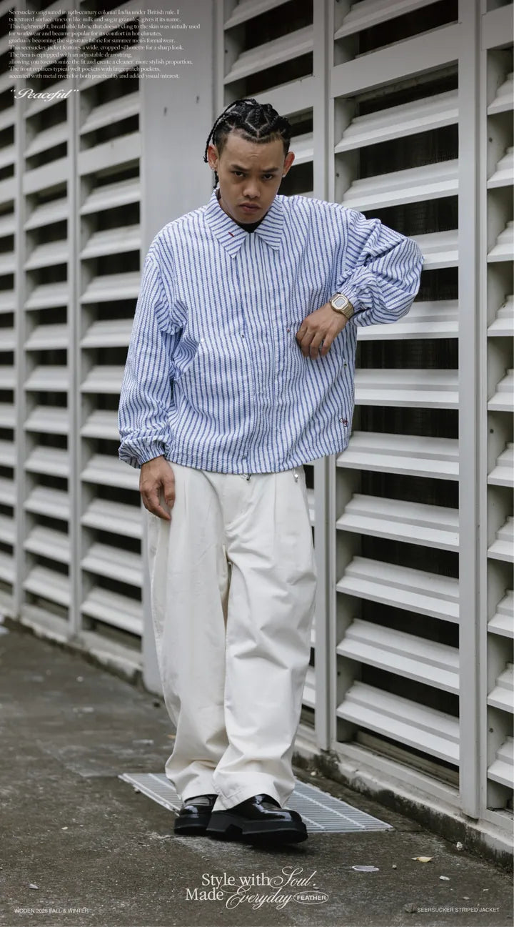 WODEN 2025 Fall & Winter 006 Seersucker Jacket