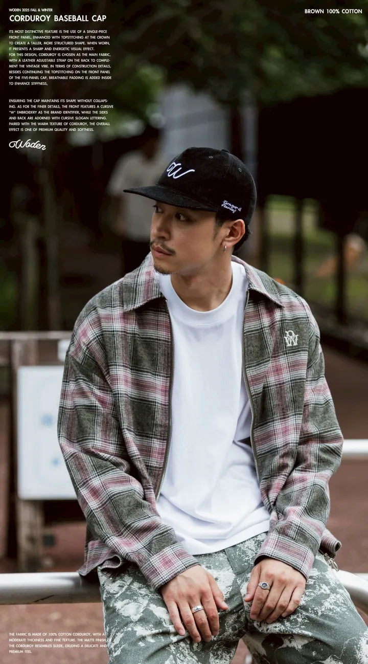 WODEN 2025 Fall & Winter 002 Corduroy Baseball Cap