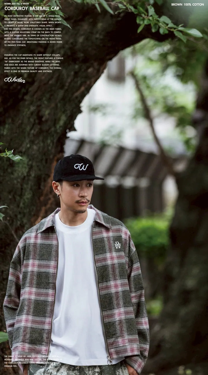 WODEN 2025 Fall & Winter 002 Corduroy Baseball Cap