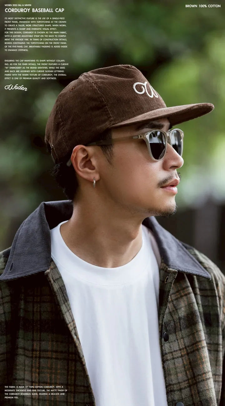 WODEN 2025 Fall & Winter 002 Corduroy Baseball Cap