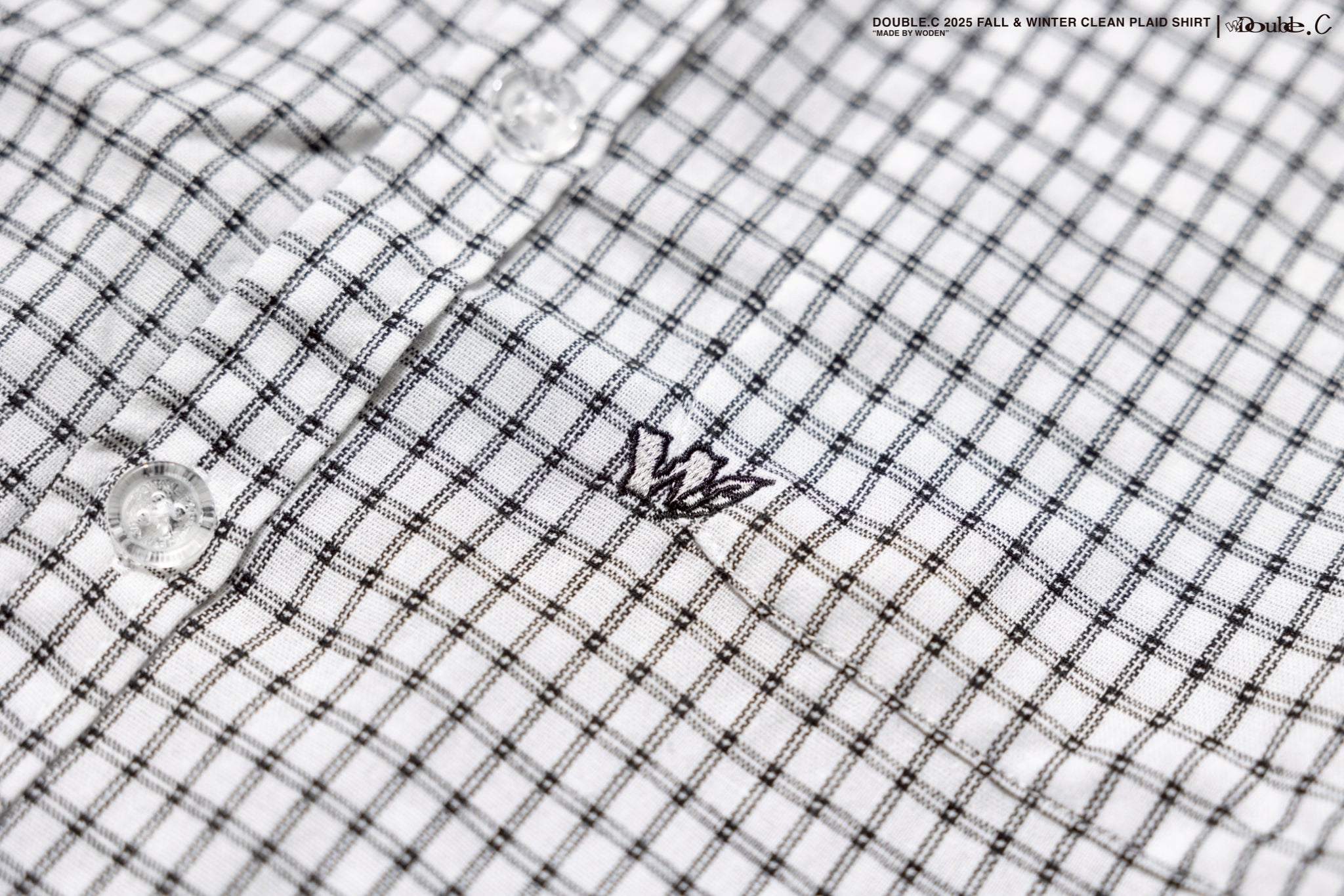 Double.C 2025 Fall & Winter Clean Plaid Shirt