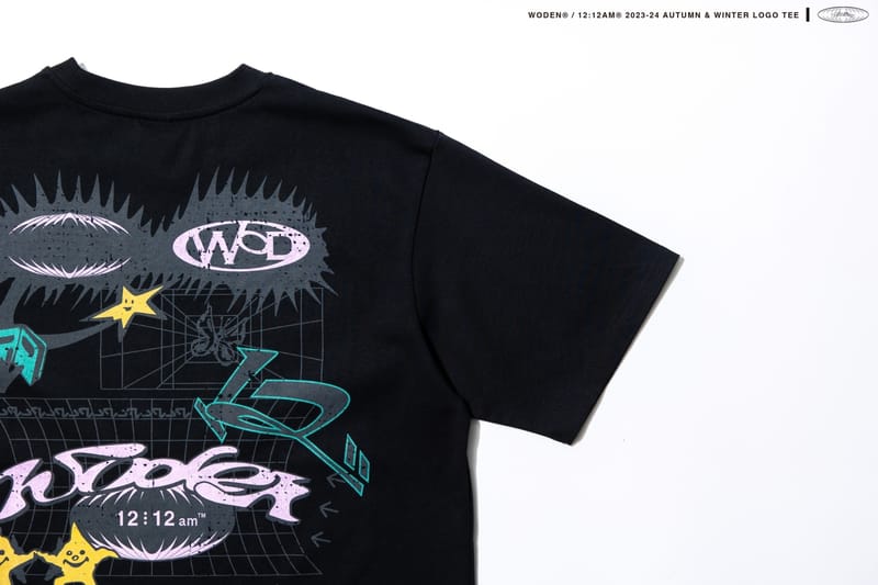 WODEN® / 12:12am® 2023-24 Autumn & Winter 036 LOGO tee 黑色