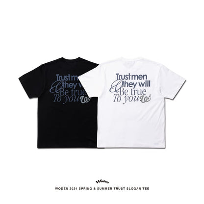 WODEN 2024 Spring & Summer 004 Trust Slogan Tee