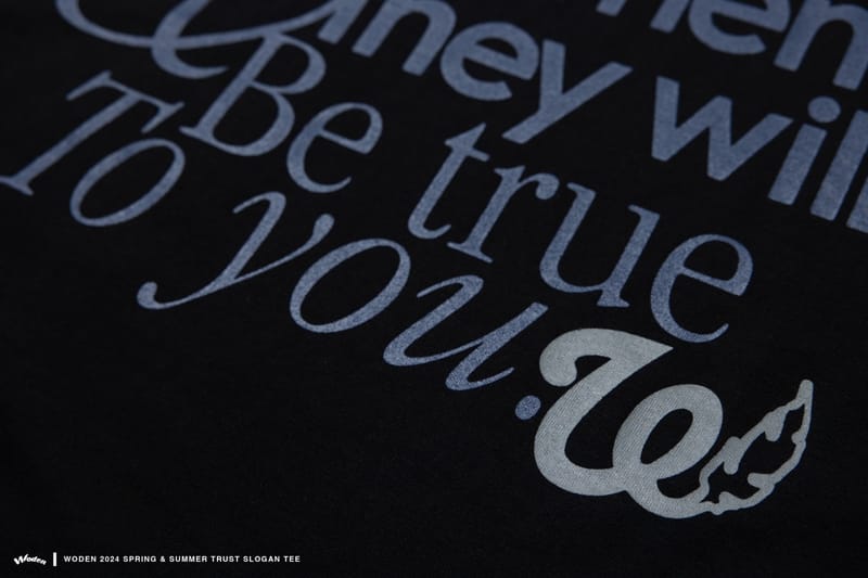 WODEN 2024 Spring & Summer 004 Trust Slogan Tee