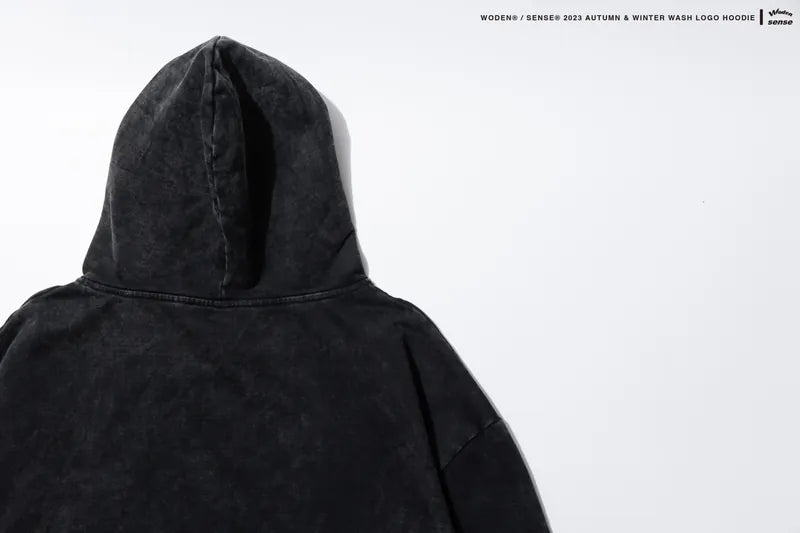 WODEN® / sense® 2023 Autumn & Winter 049 Wash LOGO Hoodie