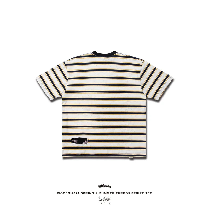 WODEN 2024 Spring & Summer 035 Furbo9 Stripe Tee