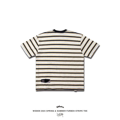 WODEN 2024 Spring & Summer 035 Furbo9 Stripe Tee