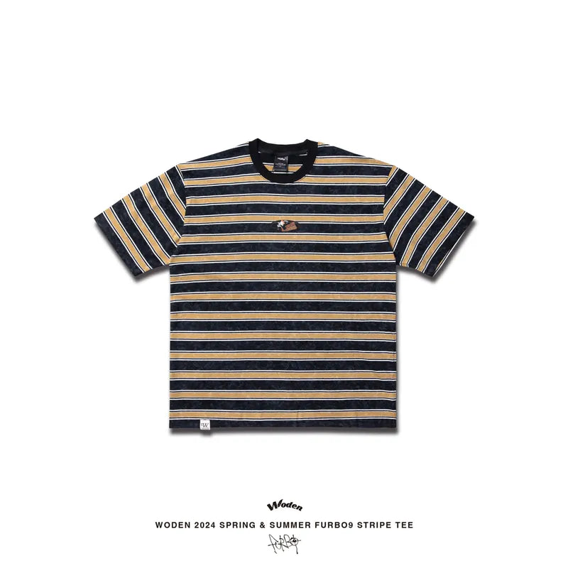 WODEN 2024 Spring & Summer 035 Furbo9 Stripe Tee