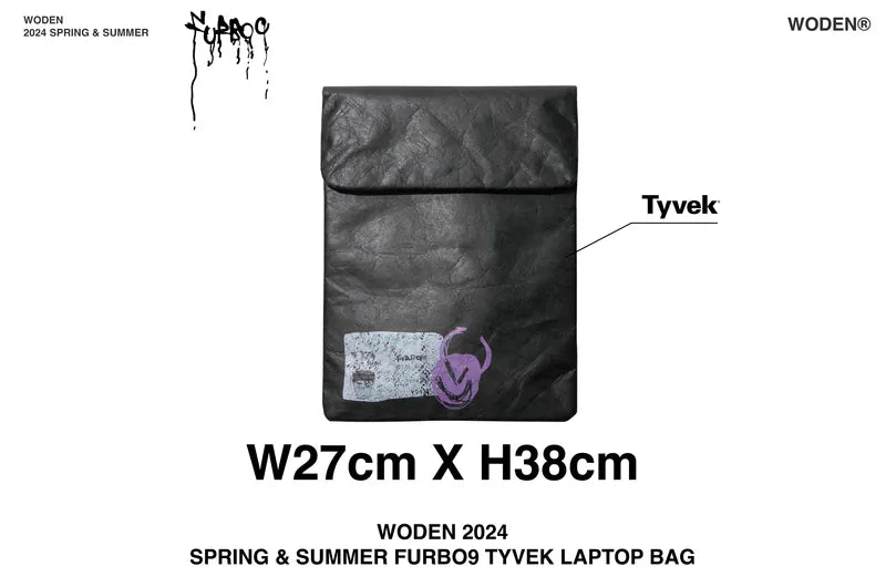 WODEN 2024 Spring & Summer Furbo9 Tyvek laptop bag