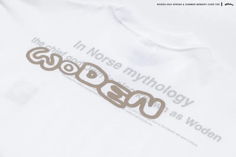 WODEN 2024 Spring & Summer 061 Memory Card Tee