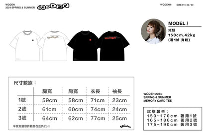 WODEN 2024 Spring & Summer 061 Memory Card Tee