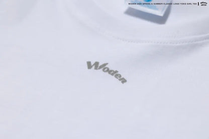 WODEN 2024 Spring & Summer 074 Classic LOGO Yoko Girl Tee