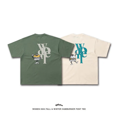 WODEN 2024 Fall & Winter Hamburger Font Tee