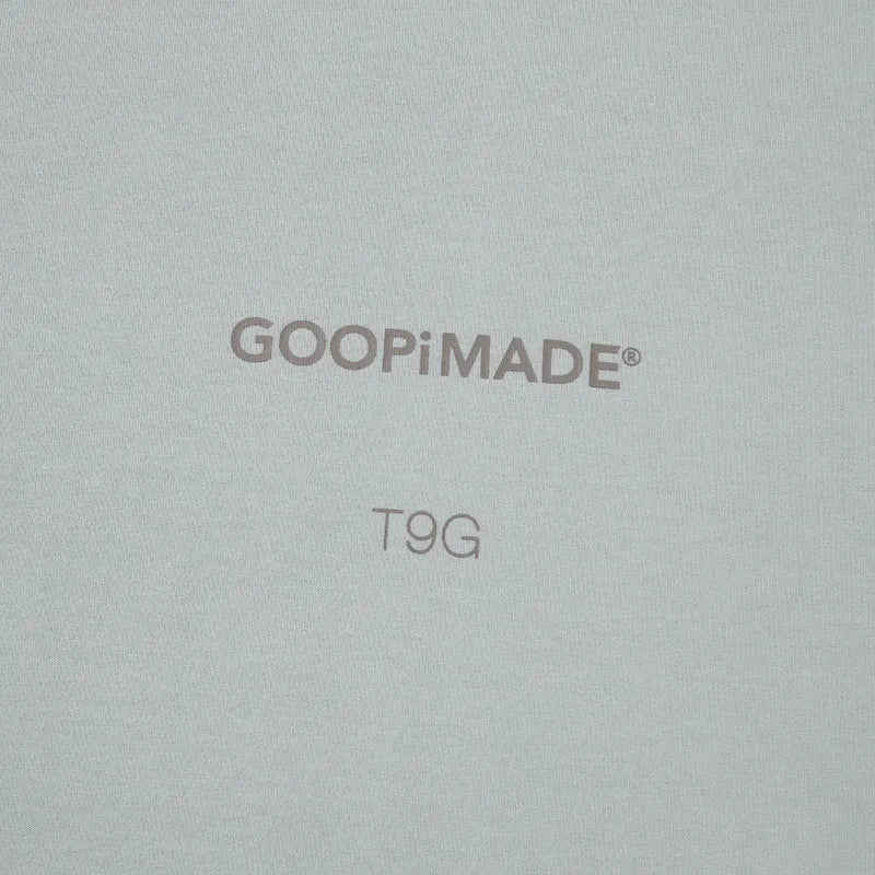 AES x GOOPiMADE x T9G “G.A.T-01T” Oversized Tri-Logo Tee - L-Gray