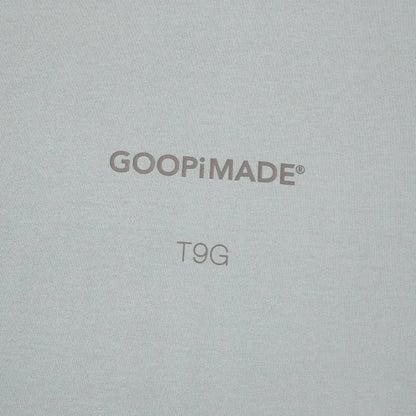 AES x GOOPiMADE x T9G “G.A.T-01T” Oversized Tri-Logo Tee - L-Gray