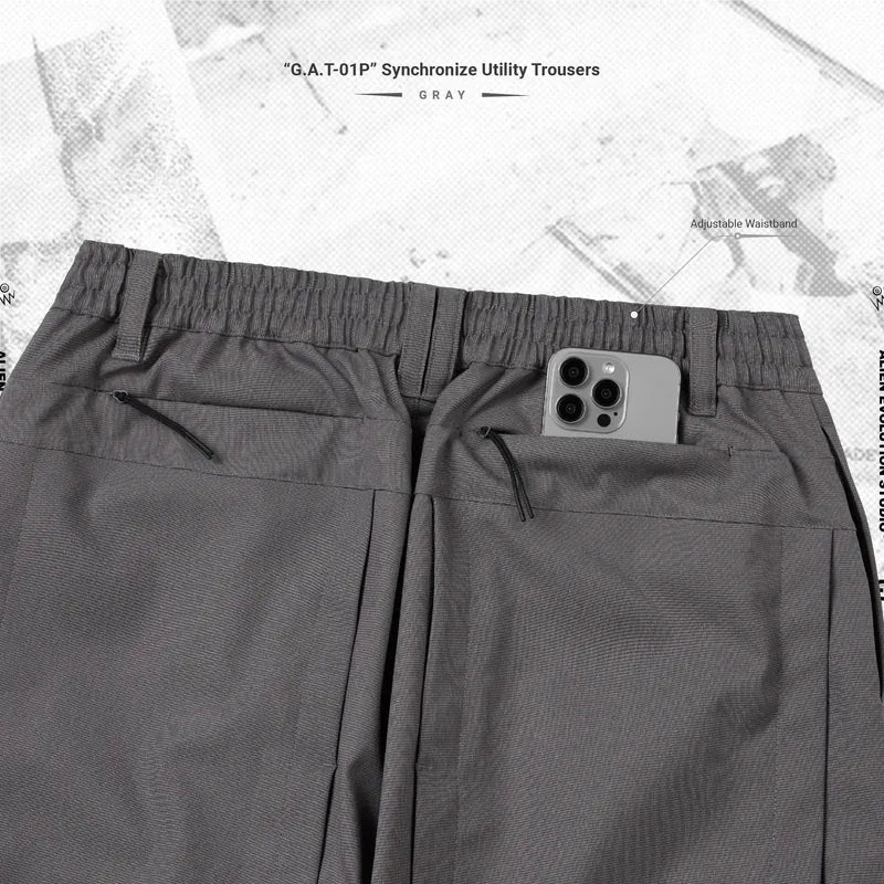 AES x GOOPiMADE “G.A.T-01P” Synchronize Utility Trousers - Gray