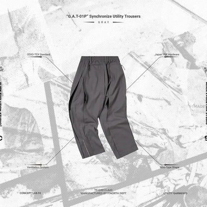 AES x GOOPiMADE “G.A.T-01P” Synchronize Utility Trousers - Gray