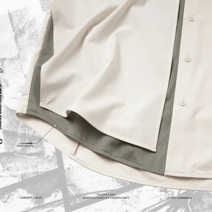 AES x GOOPiMADE “G.A.T-01S” D-Layer Reconstruct Shirt - White