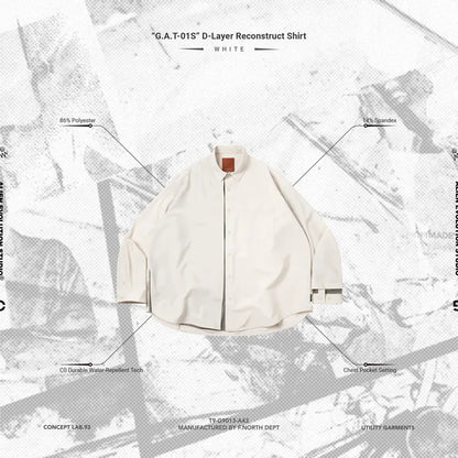 AES x GOOPiMADE “G.A.T-01S” D-Layer Reconstruct Shirt - White