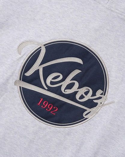 KEBOZ BB LOGO SWEAT FULL ZIP HOODIE