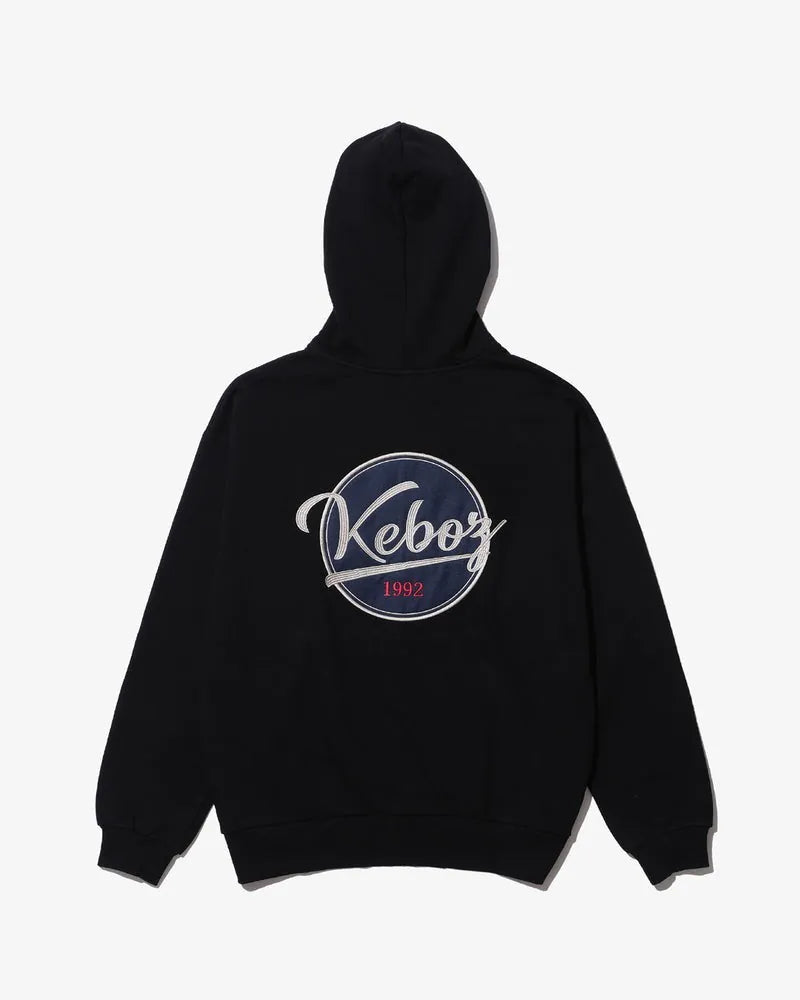 KEBOZ BB LOGO SWEAT FULL ZIP HOODIE