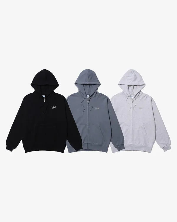 KEBOZ BB LOGO SWEAT FULL ZIP HOODIE