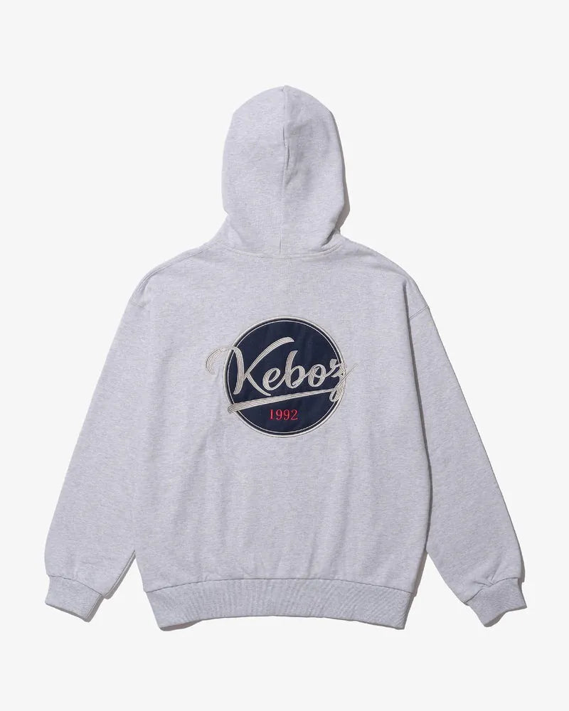 KEBOZ BB LOGO SWEAT FULL ZIP HOODIE